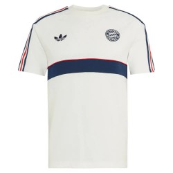 Тениска Adidas FC Bayern Munich Originals short sleeve T-shirt - Beige (Core White / Night Indigo) тениска,мъжки,тениски,дамски,тениски,adidas,fc,bayern,munich,originals,short,sleeve,t,shirt,beige,(core,white,night,indigo)