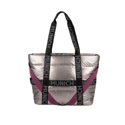 Пазарска чанта Munich Glossy Shopper Bag - Silver (Chrome Silver) пазарска,чанта,всички,чанти,munich,glossy,shopper,bag,silver,(chrome,silver)