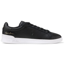 Маратонки Polo Ralph Lauren Heritage Court II Leather trainers - Black (Black) маратонки,мъжки,маратонки,дамски,маратонки,polo,ralph,lauren,heritage,court,ii,leather,trainers,black,(black)