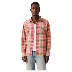 Риза с дълъг ръкав Levi´s ® Barstow Western long sleeve shirt - Red (Woodrow Plaid / Earth Red) риза,с,дълъг,ръкав,дамски,ризи,мъжки,ризи,levi´s,®,barstow,western,long,sleeve,shirt,red,(woodrow,plaid,earth,red)