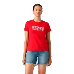 Тениска Levi´s ® The Perfect short sleeve T-shirt - Red (True Red) тениска,мъжки,тениски,дамски,тениски,levi´s,®,the,perfect,short,sleeve,t,shirt,red,(true,red)
