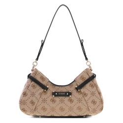 чанта,за,през,рамо,всички,чанти,guess,dorothy,shoulder,bag,brown,(latte,logo,black)
