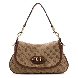 чанта,за,през,рамо,всички,чанти,guess,samantha,flap,shoulder,bag,brown,(latte,logo,brown)