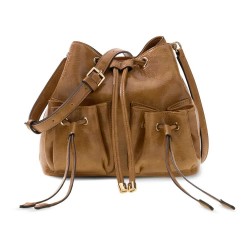 Чанта Guess Theodora Drawstring Bucket bag - Brown (Cognac) чанта,всички,чанти,guess,theodora,drawstring,bucket,bag,brown,(cognac)