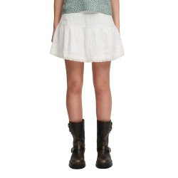 Пола Superdry Broderie Trim short skirt - White (Optic) пола,дамски,поли,и,рокли,superdry,broderie,trim,short,skirt,white,(optic)