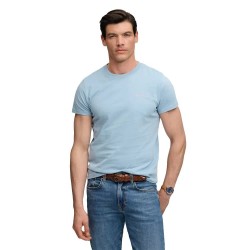 Тениска Superdry Essential Company Logo short sleeve T-shirt - Blue (China Blue / Pink) тениска,мъжки,тениски,дамски,тениски,superdry,essential,company,logo,short,sleeve,t,shirt,blue,(china,blue,pink)