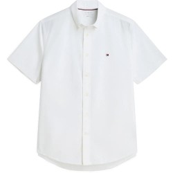 Риза с къс ръкав Tommy hilfiger Core Flex short sleeve shirt - White (Optic White) риза,с,къс,ръкав,дамски,ризи,мъжки,ризи,tommy,hilfiger,core,flex,short,sleeve,shirt,white,(optic,white)