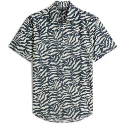 риза,с,къс,ръкав,дамски,ризи,мъжки,ризи,tommy,hilfiger,palm,short,sleeve,shirt,black,(black,aop)