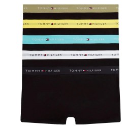 Боксерки Tommy hilfiger UM0UM03893 Trunk boxers 5 units - Black (Kentucky State / Lime Cordial / Black / Aruba Aqua / White) боксерки,мъжко,бельо,tommy,hilfiger,um0um03893,trunk,boxers,5,units,black,(kentucky,state,lime,cordial,black,aruba,aqua,white)
