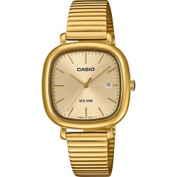 Часовник Casio LTP-B166 23.2mm 3ATM Quartz Analog woman watch - Golden (Gold / Gold / Mineral) часовник,часовници,casio,ltp,b166,23.2mm,3atm,quartz,analog,woman,watch,golden,(gold,gold,mineral)