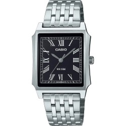 Часовник Casio MTP-B190 40.0mm 5ATM Quartz Analog watch - Silver (Silver / Black / Mineral) часовник,часовници,casio,mtp,b190,40.0mm,5atm,quartz,analog,watch,silver,(silver,black,mineral)