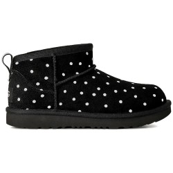 Обувки Ugg Classic Ultra Mini Shiny Dots boots - Black (Black) обувки,дамски,боти,мъжки,боти,ugg,classic,ultra,mini,shiny,dots,boots,black,(black)