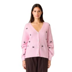 Жилетка Yas Fleur cardigan - Pink (Nosegay / Detail Fig Flower) жилетка,мъжки,пуловери,дамски,пуловери,yas,fleur,cardigan,pink,(nosegay,detail,fig,flower)