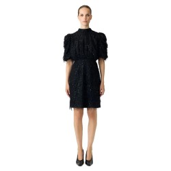 Рокля Yas Ilza short sleeve short dress - Black (Black) рокля,дамски,поли,и,рокли,yas,ilza,short,sleeve,short,dress,black,(black)