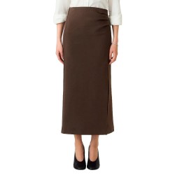 Пола Yas Pina midi skirt - Brown (Chocolate Brown) пола,дамски,поли,и,рокли,yas,pina,midi,skirt,brown,(chocolate,brown)