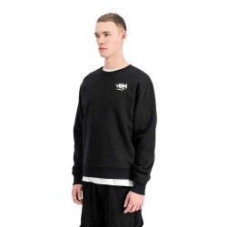Блуза Alpha industries Alpha Signature sweatshirt - Black (Black) блуза,мъжки,пуловери,alpha,industries,alpha,signature,sweatshirt,black,(black)