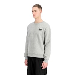 Блуза Alpha industries Alpha Signature sweatshirt - Grey (Grey Heather) блуза,мъжки,пуловери,alpha,industries,alpha,signature,sweatshirt,grey,(grey,heather)