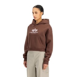 Суичър Alpha industries Basic PP hoodie - Brown (Powder Brown) суичър,дамски,блузи,alpha,industries,basic,pp,hoodie,brown,(powder,brown)