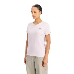 Тениска Alpha industries Basic Small Logo short sleeve T-shirt - Purple (Pale Lilac) тениска,мъжки,тениски,дамски,тениски,alpha,industries,basic,small,logo,short,sleeve,t,shirt,purple,(pale,lilac)