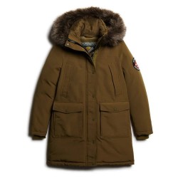 яке,мъжки,якета,дамски,якета,и,палта,superdry,everest,faux,fur,jacket,refurbished,green,brown,(dark,olive)