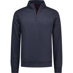 Блуза Nza new zealand 26GN314 half zip sweatshirt - Blue (Oxford Navy Melange) блуза,мъжки,пуловери,nza,new,zealand,26gn314,half,zip,sweatshirt,blue,(oxford,navy,melange)