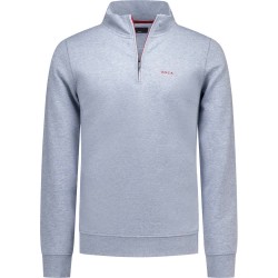 блуза,мъжки,пуловери,nza,new,zealand,26gn314,half,zip,sweatshirt,grey,(soft,ocean,melange)