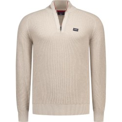 Блуза Nza new zealand 26GN491 half zip sweater - Beige (Tan Sand Melange) блуза,мъжки,пуловери,дамски,пуловери,nza,new,zealand,26gn491,half,zip,sweater,beige,(tan,sand,melange)