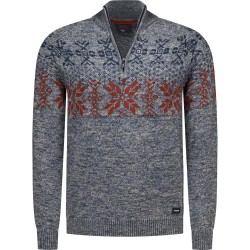 блуза,мъжки,пуловери,дамски,пуловери,nza,new,zealand,26hn408,half,zip,sweater,grey,(dark,hunter,melange)