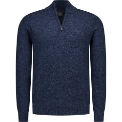 Блуза Nza new zealand 26HN418 half zip sweater - Blue (Oxford Navy Melange) блуза,мъжки,пуловери,дамски,пуловери,nza,new,zealand,26hn418,half,zip,sweater,blue,(oxford,navy,melange)