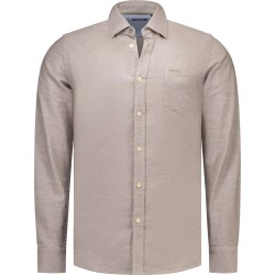 Риза с дълъг ръкав Nza new zealand 26KN532 long sleeve shirt - Beige (Grey Brown Melange) риза,с,дълъг,ръкав,дамски,ризи,мъжки,ризи,nza,new,zealand,26kn532,long,sleeve,shirt,beige,(grey,brown,melange)