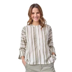 Риза с къс ръкав Redgreen Avina short sleeve shirt - White (Light Green Stripe) риза,с,къс,ръкав,дамски,ризи,мъжки,ризи,redgreen,avina,short,sleeve,shirt,white,(light,green,stripe)