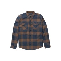 риза,с,дълъг,ръкав,дамски,ризи,мъжки,ризи,salty,crew,fathom,tech,flannel,long,sleeve,shirt,brown,blue,(navy,rust)