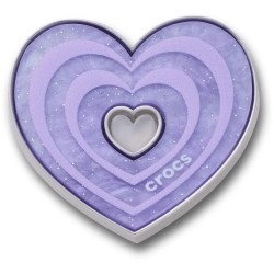 Jibbitz Marbled Purple Heart charm - Purple обувни,аксесоари,jibbitz,marbled,purple,heart,charm,purple