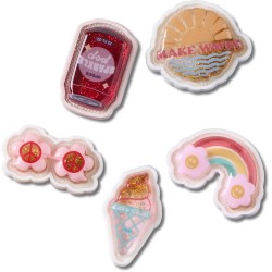 Jibbitz Squish Filled Summer charm 5 units - Pink обувни,аксесоари,jibbitz,squish,filled,summer,charm,5,units,pink