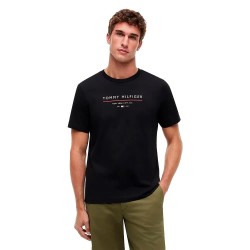 Тениска Tommy hilfiger Brand Love New short sleeve T-shirt - Black (Black) тениска,мъжки,тениски,дамски,тениски,tommy,hilfiger,brand,love,new,short,sleeve,t,shirt,black,(black)