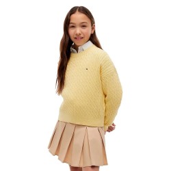 Блуза Tommy hilfiger KG0KG08848 sweater - Yellow (Sunblock) блуза,мъжки,пуловери,дамски,пуловери,tommy,hilfiger,kg0kg08848,sweater,yellow,(sunblock)
