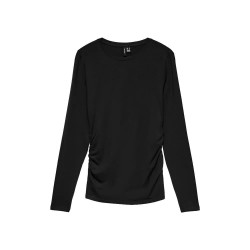 тениска,мъжки,тениски,дамски,тениски,vero,moda,ava,sarah,long,sleeve,t,shirt,black,(black)