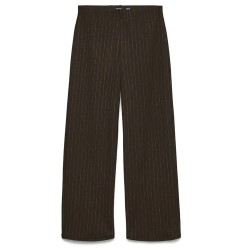 Панталони Vero moda Berlin My Wide Leg Maternity high waist pants - Brown (Chocolate Torte / Stripes Oatmeal Pinstripes) панталони,мъжки,панталони,дамски,панталони,vero,moda,berlin,my,wide,leg,maternity,high,waist,pants,brown,(chocolate,torte,stripes,oatmeal,pinstripes)