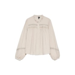 Риза с дълъг ръкав Vero moda Casey long sleeve shirt - Beige (Pumice Stone) риза,с,дълъг,ръкав,дамски,ризи,мъжки,ризи,vero,moda,casey,long,sleeve,shirt,beige,(pumice,stone)