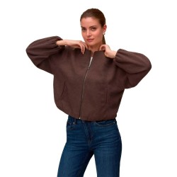 Яке Vero moda Chloe bomber jacket - Brown (Chocolate Torte / Detail Melange) яке,мъжки,якета,дамски,якета,и,палта,vero,moda,chloe,bomber,jacket,brown,(chocolate,torte,detail,melange)