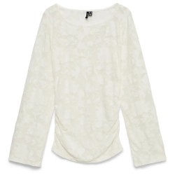 Тениска Vero moda Layla long sleeve T-shirt - Beige (Snow White) тениска,мъжки,тениски,дамски,тениски,vero,moda,layla,long,sleeve,t,shirt,beige,(snow,white)