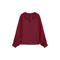 Vero moda Louisa long sleeve blouse - Red (Windsor Wine) дамски,блузи,vero,moda,louisa,long,sleeve,blouse,red,(windsor,wine)