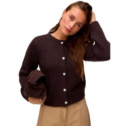 Жилетка Vero moda Maybe Jewel cardigan - Brown (Chocolate Torte / Detail Jewel Button) жилетка,мъжки,пуловери,дамски,пуловери,vero,moda,maybe,jewel,cardigan,brown,(chocolate,torte,detail,jewel,button)