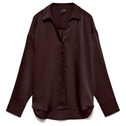 риза,с,дълъг,ръкав,дамски,ризи,мъжки,ризи,vero,moda,miro,long,sleeve,shirt,brown,(chocolate,torte)