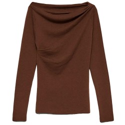 Тениска Vero moda Sofine long sleeve T-shirt - Brown (Potting Soil) тениска,мъжки,тениски,дамски,тениски,vero,moda,sofine,long,sleeve,t,shirt,brown,(potting,soil)