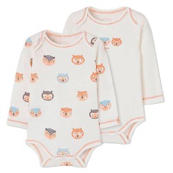Boboli 214063 Long Sleeve Body 2 units - White (Off White) детски,облекла,за,момчета,детски,облекла,за,момичета,boboli,214063,long,sleeve,body,2,units,white,(off,white)