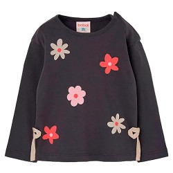 Тениска Boboli 324054 long sleeve T-shirt - Black (Anthracite) тениска,мъжки,тениски,дамски,тениски,boboli,324054,long,sleeve,t,shirt,black,(anthracite)