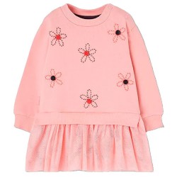 Рокля Boboli 324144 long sleeve dress - Pink (Hortensia) рокля,дамски,поли,и,рокли,boboli,324144,long,sleeve,dress,pink,(hortensia)