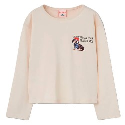 тениска,мъжки,тениски,дамски,тениски,boboli,404176,long,sleeve,t,shirt,beige,(ivory)