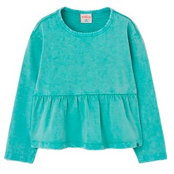 Тениска Boboli 414133 long sleeve T-shirt - Green (Jade) тениска,мъжки,тениски,дамски,тениски,boboli,414133,long,sleeve,t,shirt,green,(jade)